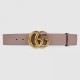 Replica Gucci belt with Double G buckle pink 400593
