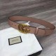 Replica Gucci belt with Double G buckle pink 400593