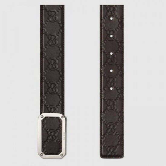 Replica Gucci Signature belt brown 403941