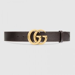 Replica Gucci belt with Double G buckle brown 406831