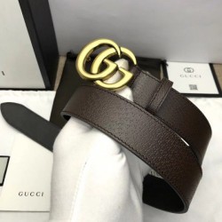 Replica Gucci belt with Double G buckle brown 406831