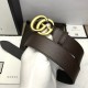 Replica Gucci belt with Double G buckle brown 406831