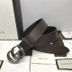 Replica Gucci belt with Double G buckle brown 406831