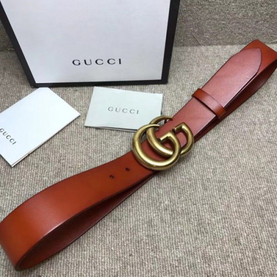 Fake Gucci belt with Double G buckle cuir 406831 Replica