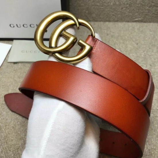 Fake Gucci belt with Double G buckle cuir 406831 Replica