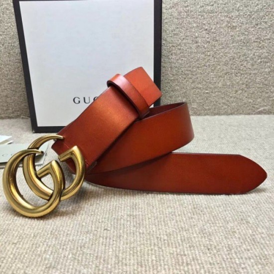 Fake Gucci belt with Double G buckle cuir 406831 Replica