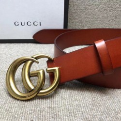 Fake Gucci belt with Double G buckle cuir 406831 Replica
