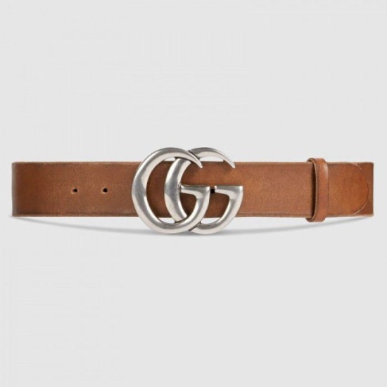 Fake Gucci belt with Double G buckle cuir 406831 Replica