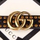 Replica Gucci belt with Double G buckle and Studs 409402 Black