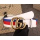 Replica Gucci Sylvie Web belt with double G buckle white 409416 Fake Gucci Sylvie Web belt with double G buckle white 409416 Replica