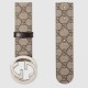 Replica Gucci GG Supreme belt with G buckle beige brown 411924