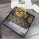 Replica Gucci GG Supreme belt with G buckle beige brown 411924