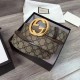 Replica Gucci GG Supreme belt with G buckle beige brown 411924