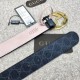 Fake Gucci GG Supreme belt with G buckle black 411924 Replica
