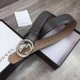Fake Gucci Signature belt with G buckle Grey 411924 Replica