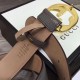 Fake Gucci Signature belt with G buckle Grey 411924 Replica