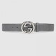 Fake Gucci Signature belt with G buckle Grey 411924 Replica