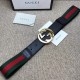 Replica Gucci Web belt with G buckle black 411924