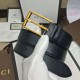 Replica Gucci belt with rectangular buckle black 429028