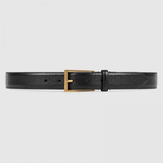 Replica Gucci belt with rectangular buckle black 429028