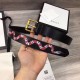 Replica Gucci belt with Kingsnake Black 434520