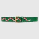 Fake Gucci belt with Kingsnake Green 434520 Replica