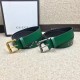 Fake Gucci belt with Kingsnake Green 434520 Replica