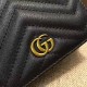 Replica Gucci GG Marmont card case in Black 443125 Replica Gucci GG Marmont card case in Black 443125