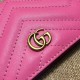 Replica Gucci GG Marmont card case in Pink 443125 Fake Gucci GG Marmont card case in Pink 443125 Replica