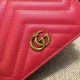 Replica Gucci GG Marmont card case in Red 443125 Replica Gucci GG Marmont card case in Red 443125