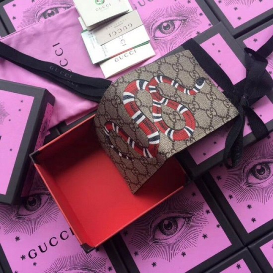 Replica Gucci Kingsnake print GG Supreme wallet 451268 Replica Gucci Kingsnake print GG Supreme wallet 451268