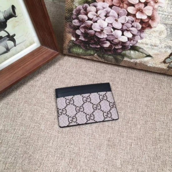 Replica Gucci Kingsnake print GG Supreme card case 451277 Replica Gucci Kingsnake print GG Supreme card case 451277