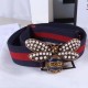 Fake Gucci Web belt with bee blue-red 453277 Replica Replica Gucci Web belt with bee blue-red 453277