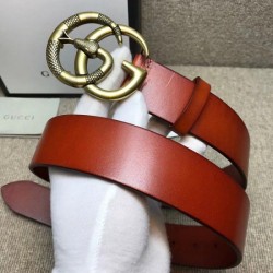 Replica Gucci belt with Double G buckle with snake cuir 458949