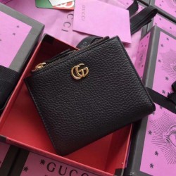 Fake Gucci GG Marmont wallet black 474747 Replica