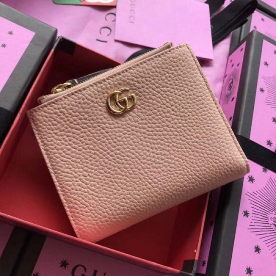 Replica Gucci GG Marmont wallet pink 474747