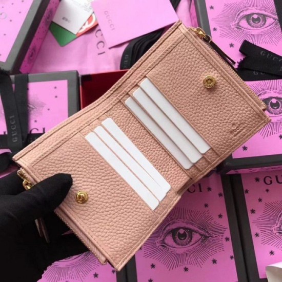 Replica Gucci GG Marmont wallet pink 474747