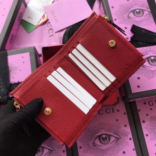 Fake Gucci GG Marmont wallet red 474747 Replica Replica Gucci GG Marmont wallet red 474747