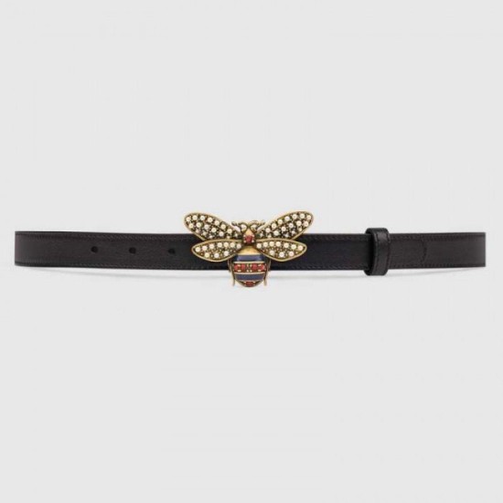 Replica Gucci Queen Margaret belt black 476452