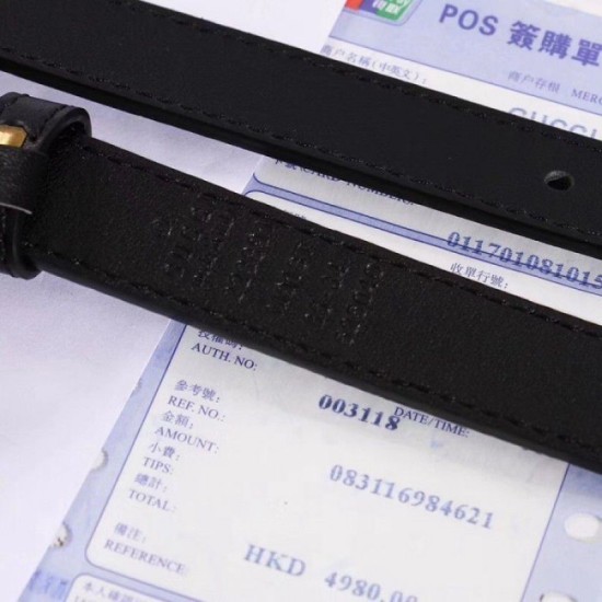 Replica Gucci Queen Margaret belt black 476452