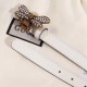 Replica Gucci Queen Margaret belt white 476452