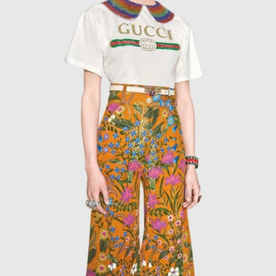 Replica Gucci Queen Margaret belt white 476452