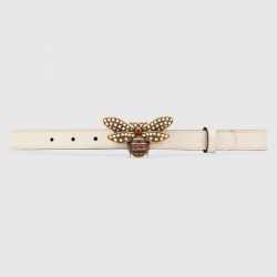 Replica Gucci Queen Margaret belt white 476452