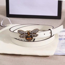 Replica Gucci Queen Margaret belt white 476452