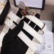 Replica Gucci Queen Margaret belt white 476452