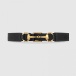 Fake Gucci belt with Horsebit black 488939 Replica