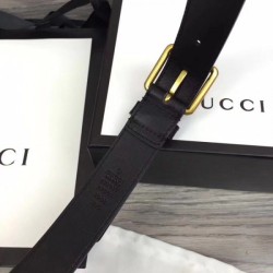 Fake Gucci belt with Horsebit black 488939 Replica