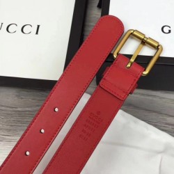 Fake Gucci belt with Horsebit red 488939 Replica