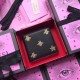 Replica Gucci Bee Star bi-fold wallet black 495055 Replica Gucci Bee Star bi-fold wallet black 495055