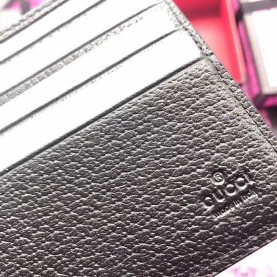 Replica Gucci Bee Star bi-fold wallet black 495055 Replica Gucci Bee Star bi-fold wallet black 495055
